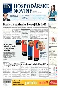 Obálka e-magazínu Hospodárske noviny 30.10.2013