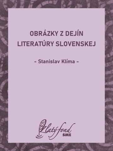 Obálka knihy Obrázky z dejín literatúry slovenskej