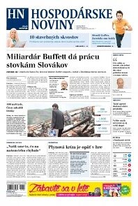 Obálka e-magazínu Hospodárske noviny 05.08.2014