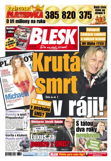 Obálka e-magazínu Blesk 31.5.2016