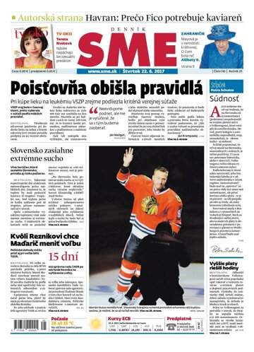 Obálka e-magazínu SME 22.6.2017