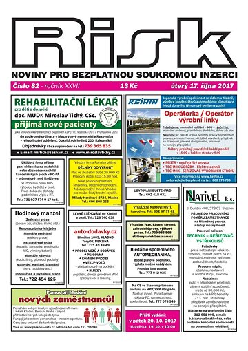 Obálka e-magazínu Risk 82/2017