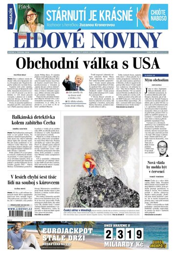 Obálka e-magazínu Lidové noviny 1.6.2018