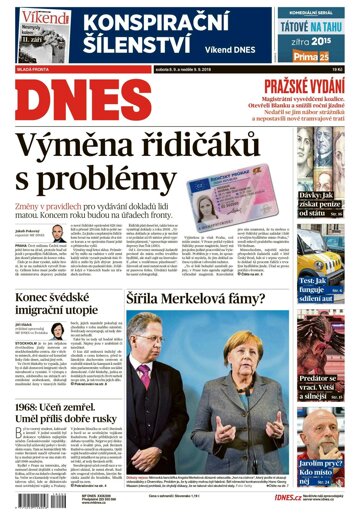 Obálka e-magazínu MF Dnes 8.9.2018