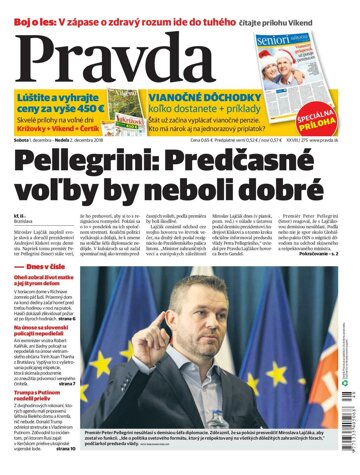 Obálka e-magazínu Pravda 1.12.2018