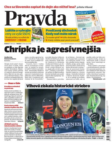 Obálka e-magazínu Pravda 9. 2. 2019