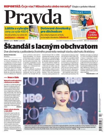 Obálka e-magazínu Pravda 6. 4. 2019