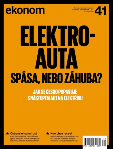 Obálka e-magazínu Ekonom 41 - 10.10.2019