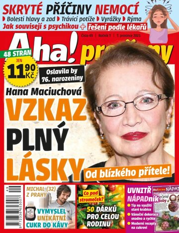 Obálka e-magazínu AHA! pro ženy 49/2021