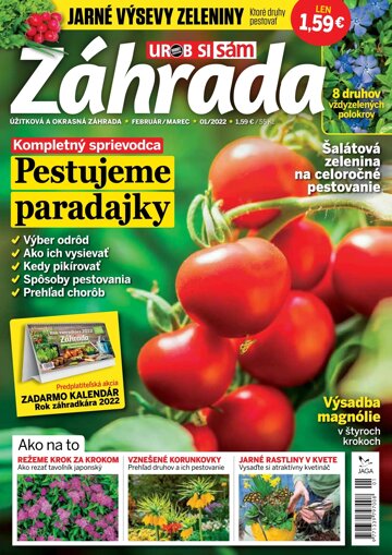 Obálka e-magazínu Záhrada 2022 01