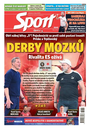 Obálka e-magazínu Sport 4.10.2025