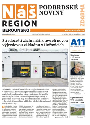 Obálka e-magazínu Náš Region - Berounsko 10/2026
