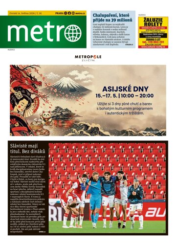Obálka e-magazínu deník METRO 14.5.2026