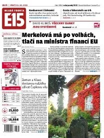 Obálka e-magazínu E15 22.10.2013