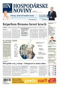 Obálka e-magazínu Hospodárske noviny 22.09.2014