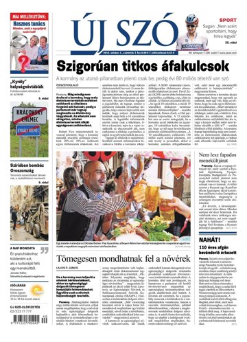 Obálka e-magazínu Új Szó 1.10.2015