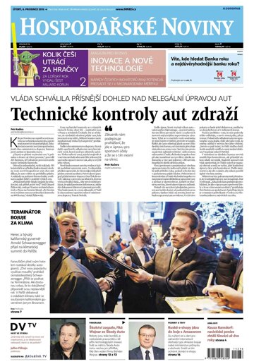 Obálka e-magazínu Hospodářské noviny 236 - 8.12.2015