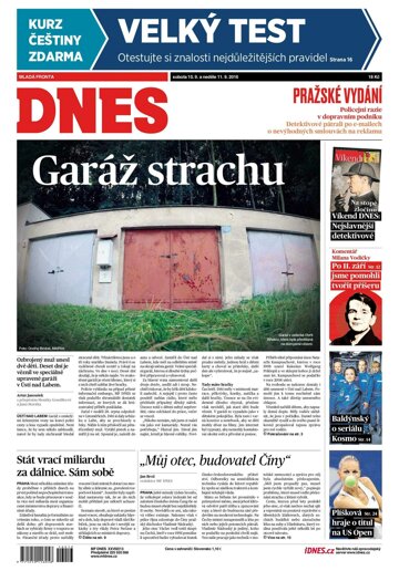 Obálka e-magazínu MF Dnes 10.9.2016