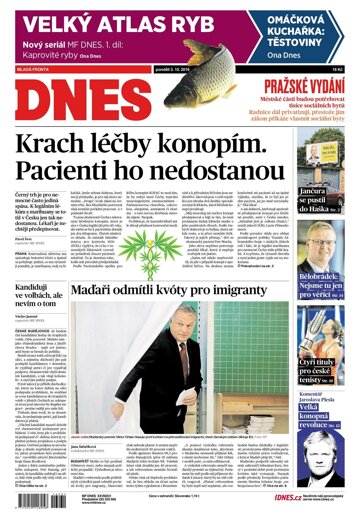 Obálka e-magazínu MF Dnes 3.10.2016