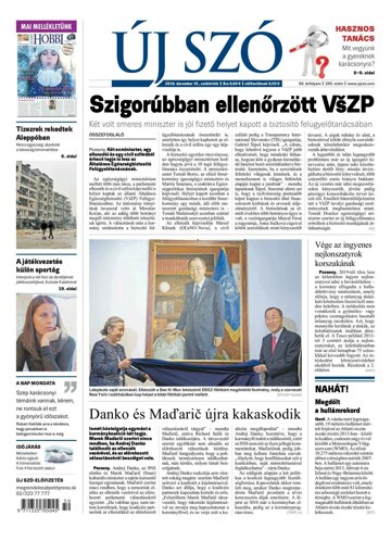 Obálka e-magazínu Új Szó 15.12.2016