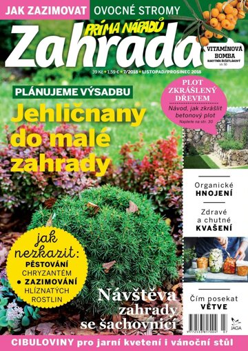 Obálka e-magazínu Zahrada prima nápadů 7/2018