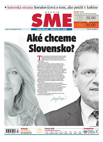 Obálka e-magazínu SME 30.3.2019