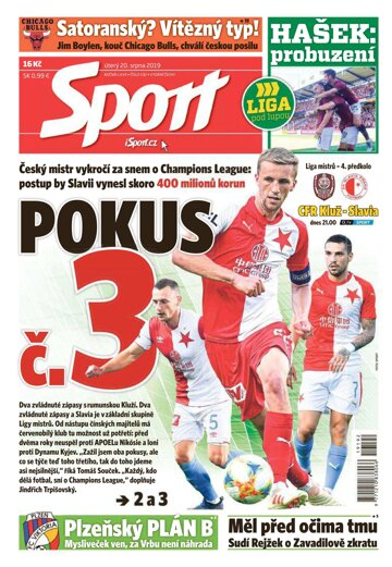 Obálka e-magazínu Sport 20.8.2019