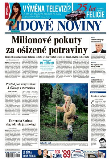 Obálka e-magazínu Lidové noviny 17.10.2019