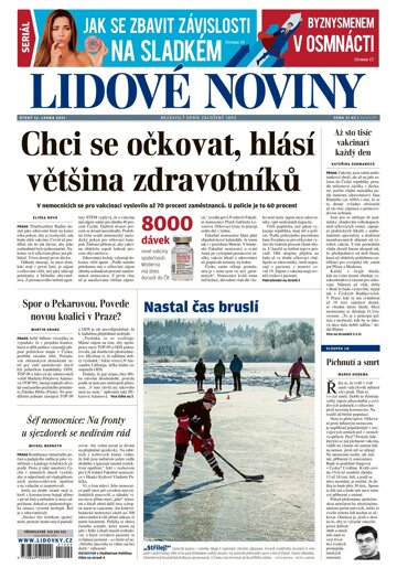 Obálka e-magazínu Lidové noviny 12.1.2021