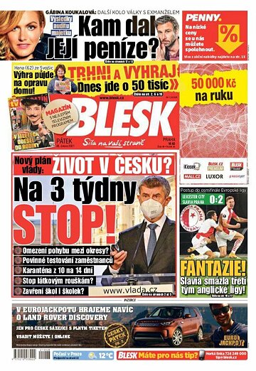 Obálka e-magazínu Blesk 26.2.2021