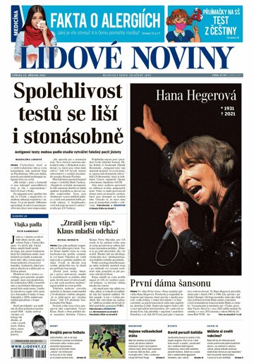 Obálka e-magazínu Lidové noviny 24.3.2021