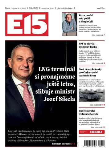 Obálka e-magazínu E15 18.5.2022