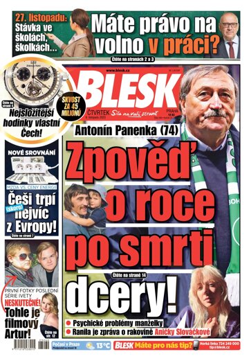 Obálka e-magazínu Blesk 9.11.2023