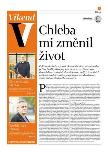 Obálka e-magazínu Hospodářské noviny - příloha Víkend 072 - 12.4.2024 Víkend