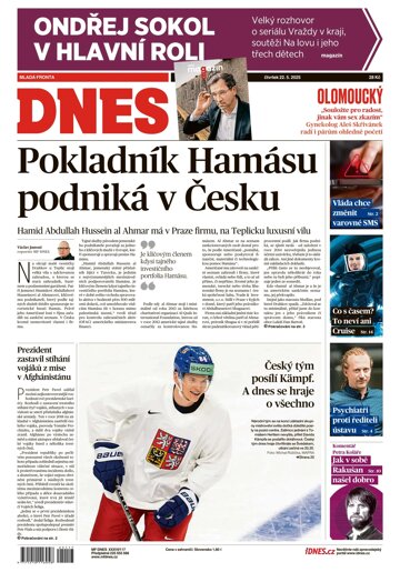 Obálka e-magazínu MF DNES Olomoucký - 22.05.2025