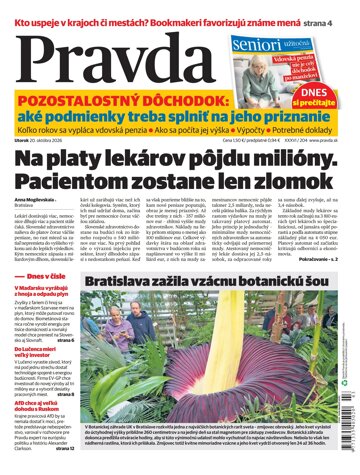 Obálka e-magazínu Pravda 20. 10. 2026