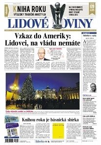 Obálka e-magazínu Lidové noviny 14.12.2013