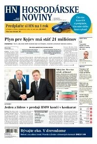 Obálka e-magazínu Hospodárske noviny 25.03.2014