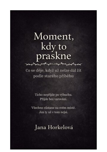 Obálka knihy Moment, kdy to praskne