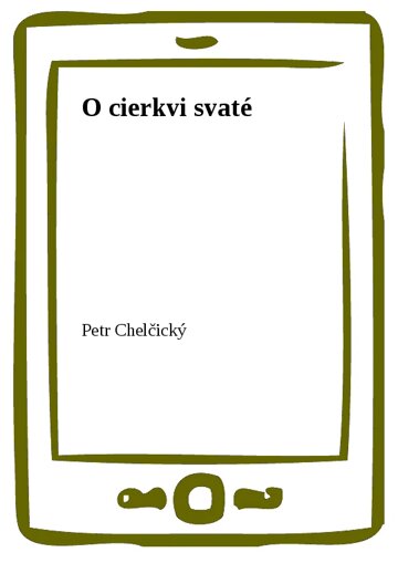 Obálka knihy O cierkvi svaté