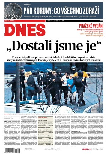 Obálka e-magazínu MF Dnes 10.1.2015