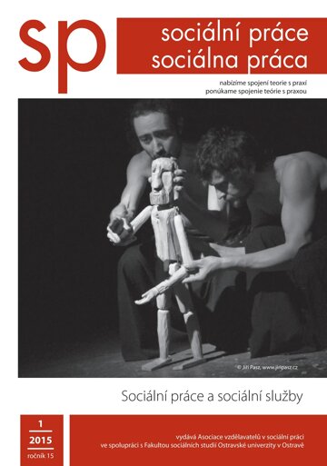 Obálka e-magazínu Sociální práce 1/2015 a sociální služby