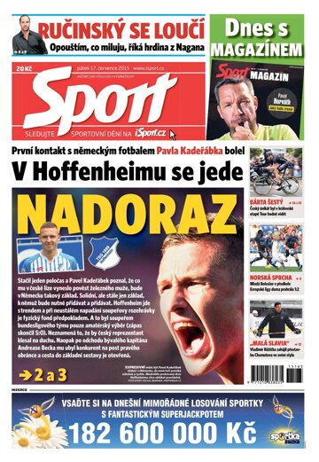 Obálka e-magazínu Sport 17.7.2015