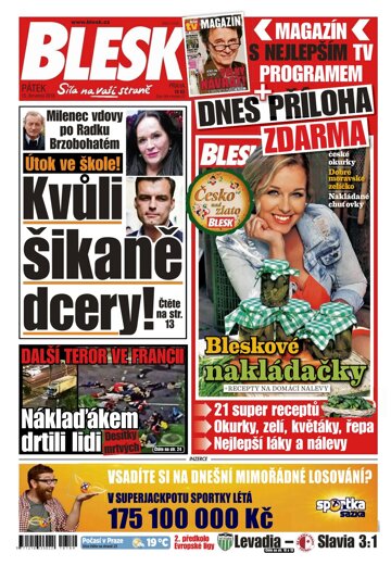 Obálka e-magazínu Blesk 15.7.2016