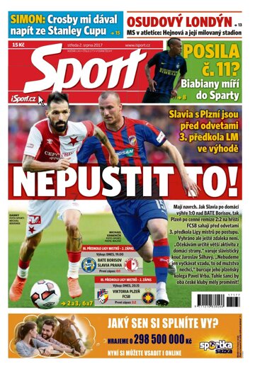 Obálka e-magazínu Sport 2.8.2017