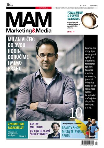 Obálka e-magazínu Marketing & Media 16 - 16.4.2018