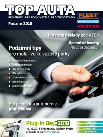 Obálka e-magazínu Ekonom 40 - 4.10.2018 příloha Top Auta