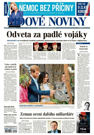 Obálka e-magazínu Lidové noviny 17.10.2018