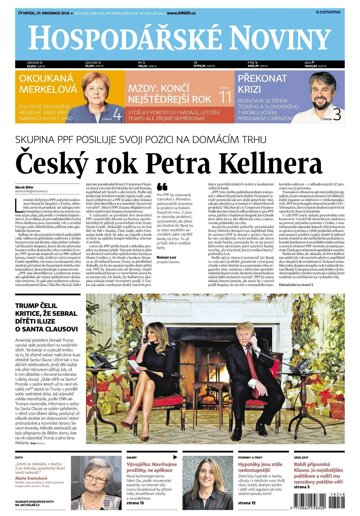 Obálka e-magazínu Hospodářské noviny 248 - 27.12.2018