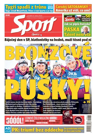 Obálka e-magazínu Sport 14.1.2019